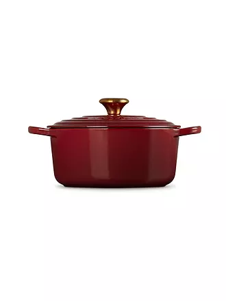 LE CREUSET | Cocotte ronde "Signature" 24cm/4,2l (Noir) | dunkelrot